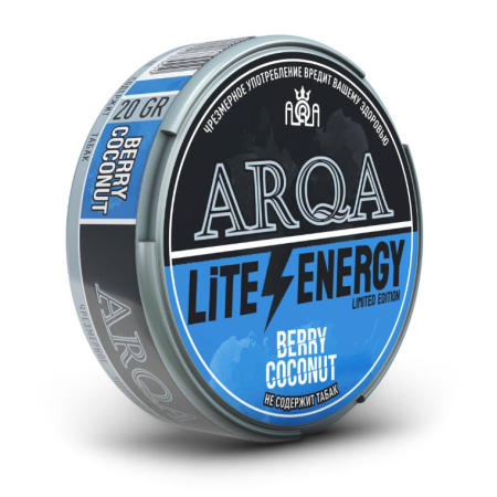 Заказать Снюс ARQA Lite Energy Berry Coconut – оптовая цена для каждого клиента