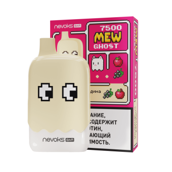 BRUSKO MEW GHOST 7500 Черная Смородина, Яблоко