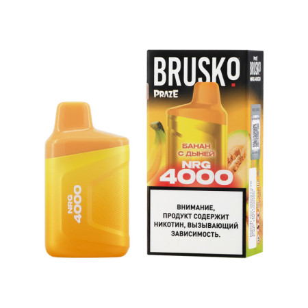 Заказать Электронные сигареты Brusko NRG 4000 Банан с Дыней – оптовая цена для каждого клиента