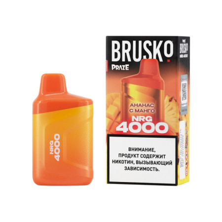 Заказать Электронные сигареты Brusko NRG 4000 Ананас с Манго – оптовая цена для каждого клиента