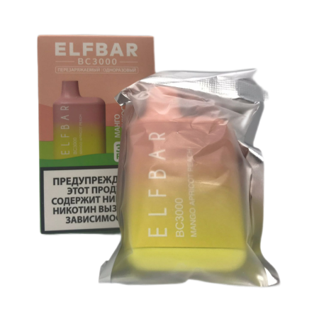Заказать Электронные сигареты ELFBAR 3000 Манго абрикос персик – оптовая цена для каждого клиента