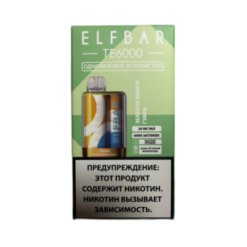 ELFBAR 6000 TE Зеленое манго гуава