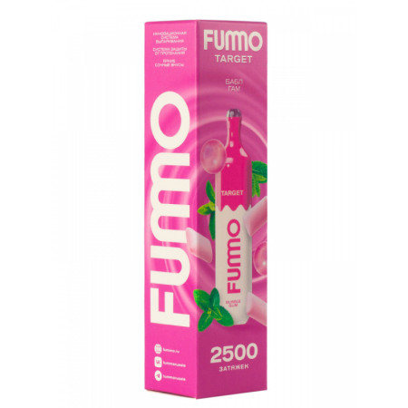 Заказать Электронные сигареты FUMMO Target 2500 Бабл Гам – оптовая цена для каждого клиента