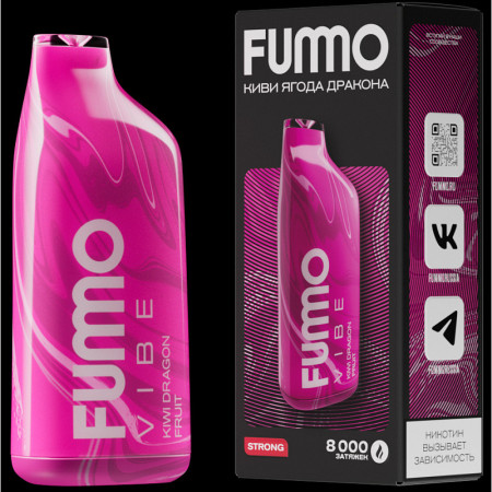 Заказать Электронные сигареты FUMMO VIBE Киви, Ягода Дракона (8000 затяжек) – оптовая цена для каждого клиента