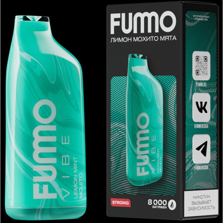 Заказать Электронные сигареты FUMMO VIBE Лимон, Мохито, Мята (8000 затяжек) – оптовая цена для каждого клиента