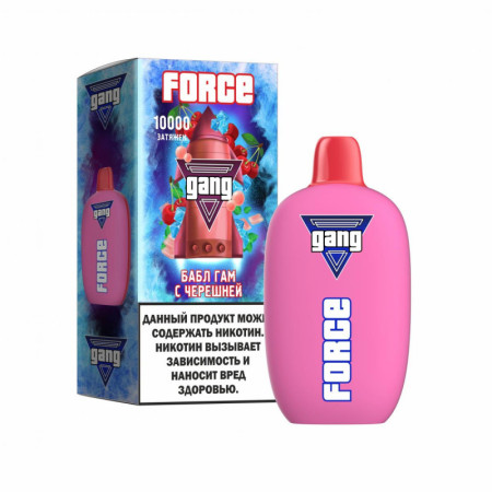 Заказать Электронные сигареты GANG FORCE 10000 Бабл Гам с Черешней – оптовая цена для каждого клиента