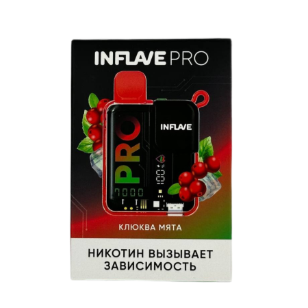 Заказать Электронные сигареты INFLAVE PRO 7000 Клюква мята – оптовая цена для каждого клиента