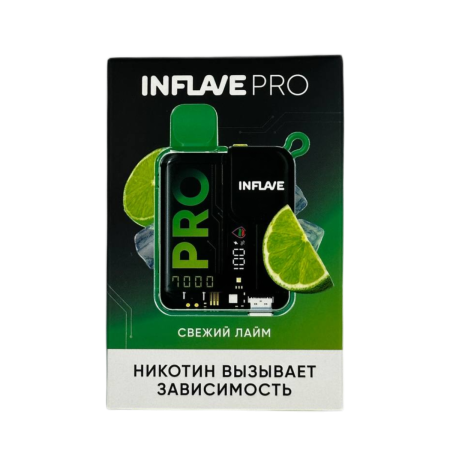 Заказать Электронные сигареты INFLAVE PRO 7000 Свежий лайм – оптовая цена для каждого клиента