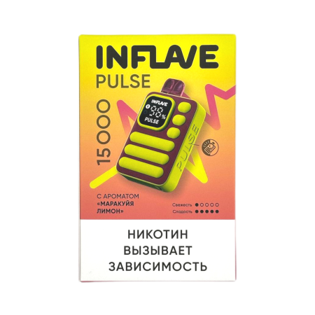 Заказать Электронные сигареты INFLAVE PULSE 15000 Маракуйя лимон – оптовая цена для каждого клиента