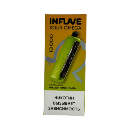 Заказать Электронные сигареты INFLAVE SOUR OMEGA 10000 Кислый лимон лайм – оптовая цена для каждого клиента