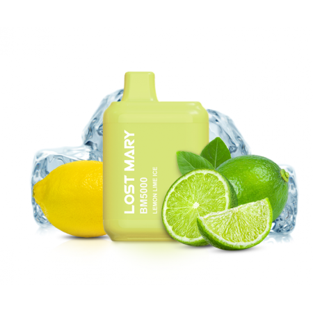 Заказать Электронные сигареты Lost Mary BM5000 Lemon Lime Ice (Лимон Лайм) – оптовая цена для каждого клиента