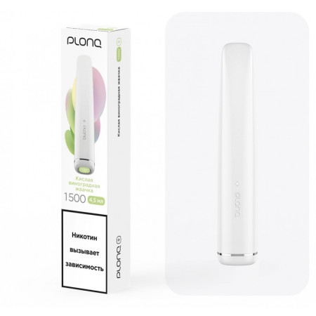 Заказать Электронные сигареты Plonq Plus 1500 Кислая Виноградная Жвачка – оптовая цена для каждого клиента