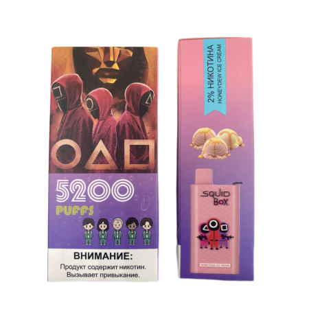 Заказать Электронные сигареты R AND M Squid Box 5200 Мороженое с дыней – оптовая цена для каждого клиента