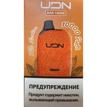 Заказать Электронные сигареты UDN BAR 10000 Табак – оптовая цена для каждого клиента
