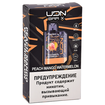 UDN BAR X III 7000 Персик, Манго, Арбуз