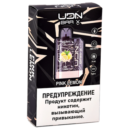 Заказать Электронные сигареты UDN BAR X III 7000 Розовый Лимонад – оптовая цена для каждого клиента